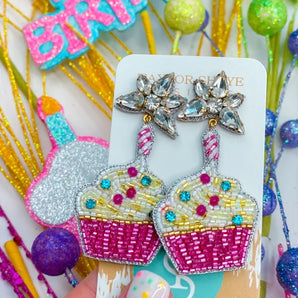 Birthday Cupcake Earrings