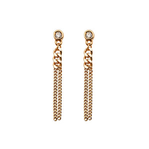 Clara Crystal Gold Earrings