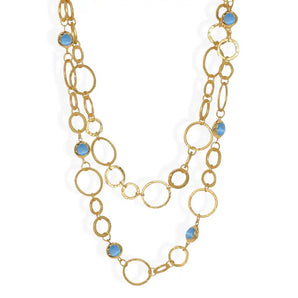 Colombina Aquamarine Blue Necklace