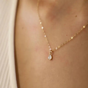 Ginny Teardrop Gold Necklace