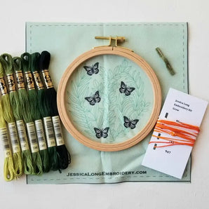 Love Grows Butterfly Embroidery Kit