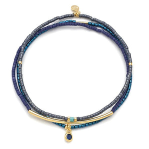 Navy & Gold Tonal Chromacolor Bracelet