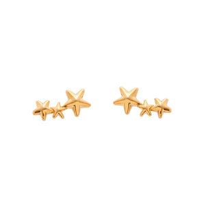 Star Gold Earrings