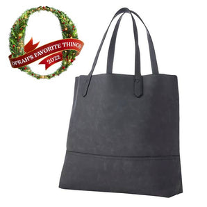 Taylor Black Suede Tote