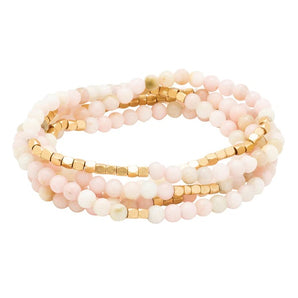 Pink Opal Bracelet Necklace