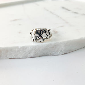 Silver Elephant Ring