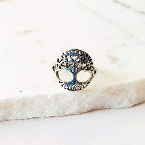 Tree of Life Silver Ring