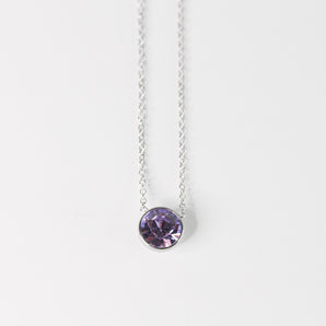 Violet Silver Necklace