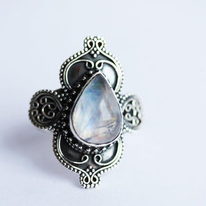 Wanderlust Moonstone Boho Ring